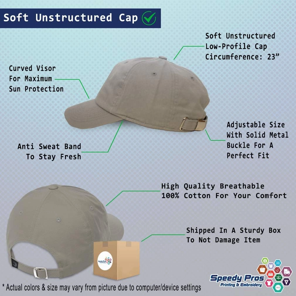 Speedy Pros Soft Baseball Cap Pick Axe and Shovel Embroidery Symbols Pick Axe and Shovel Cotton Dad Hats for Men & Women