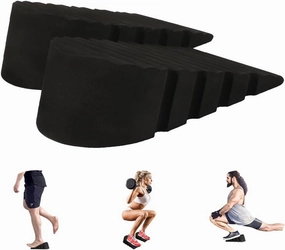Squat Wedge Block for Heel Elevated Squat, Weightlifting Incline Slant Board Wedge for Squat Exercise Improve Mobility, Balance and Strength Performance