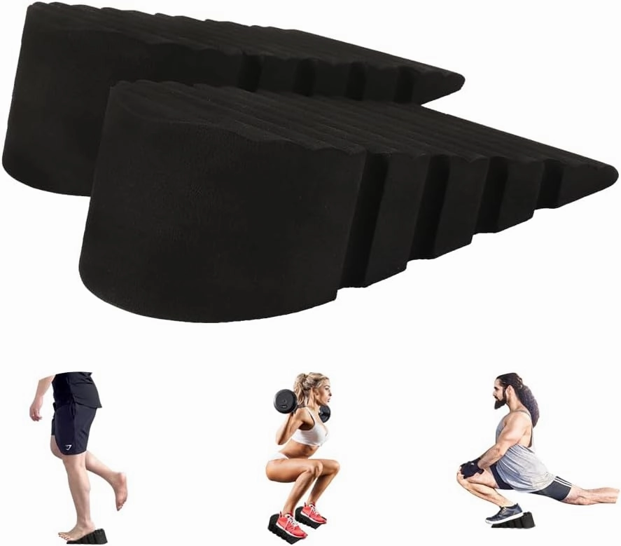 Squat Wedge Block for Heel Elevated Squat, Weightlifting Incline Slant Board Wedge for Squat Exercise Improve Mobility, Balance and Strength Performance
