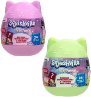 Squishmallows Squishville Series 6 - Assorted 2 Pack - Mini Plush & Accessories - Official Kellytoy - Styles May Vary - Great Easter Gift for Kids