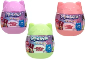 Squishmallows Squishville Series 6 - Assorted 3 Pack - Mini Plush & Accessories - Official Kellytoy - Styles May Vary - Great Stocking Stuffer & Gift for Kids