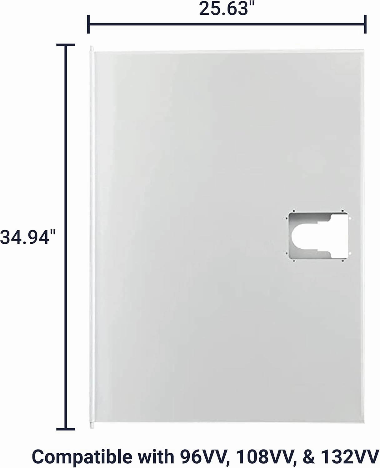 Stahl Truck Bodies - 55003-025-PR - Vertical Door for Stahl Challenger II Service Body (2001-2012) - Replacement for Side Vertical Compartment Doors: 96VV, 108VV, and 132VV