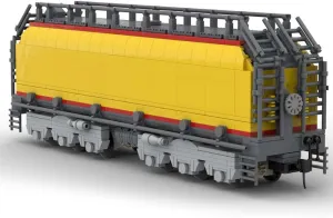 Steam Train Building Kit, 8500 GTEL Fuel Tender Retro Train Bricks Model, Creative MOC Building Blocks for Adults (1190PCS)