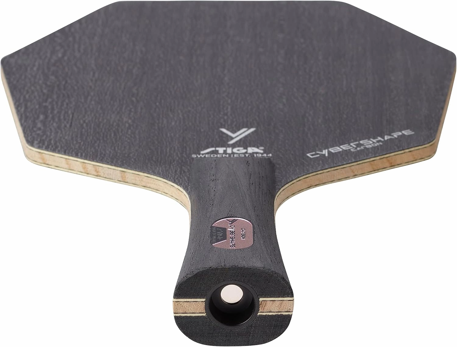 Stiga Cybershape Carbon CWT Table Tennis Blade with Custom Weight Technology I Superior Control, Enhanced Grip for Offensive Play