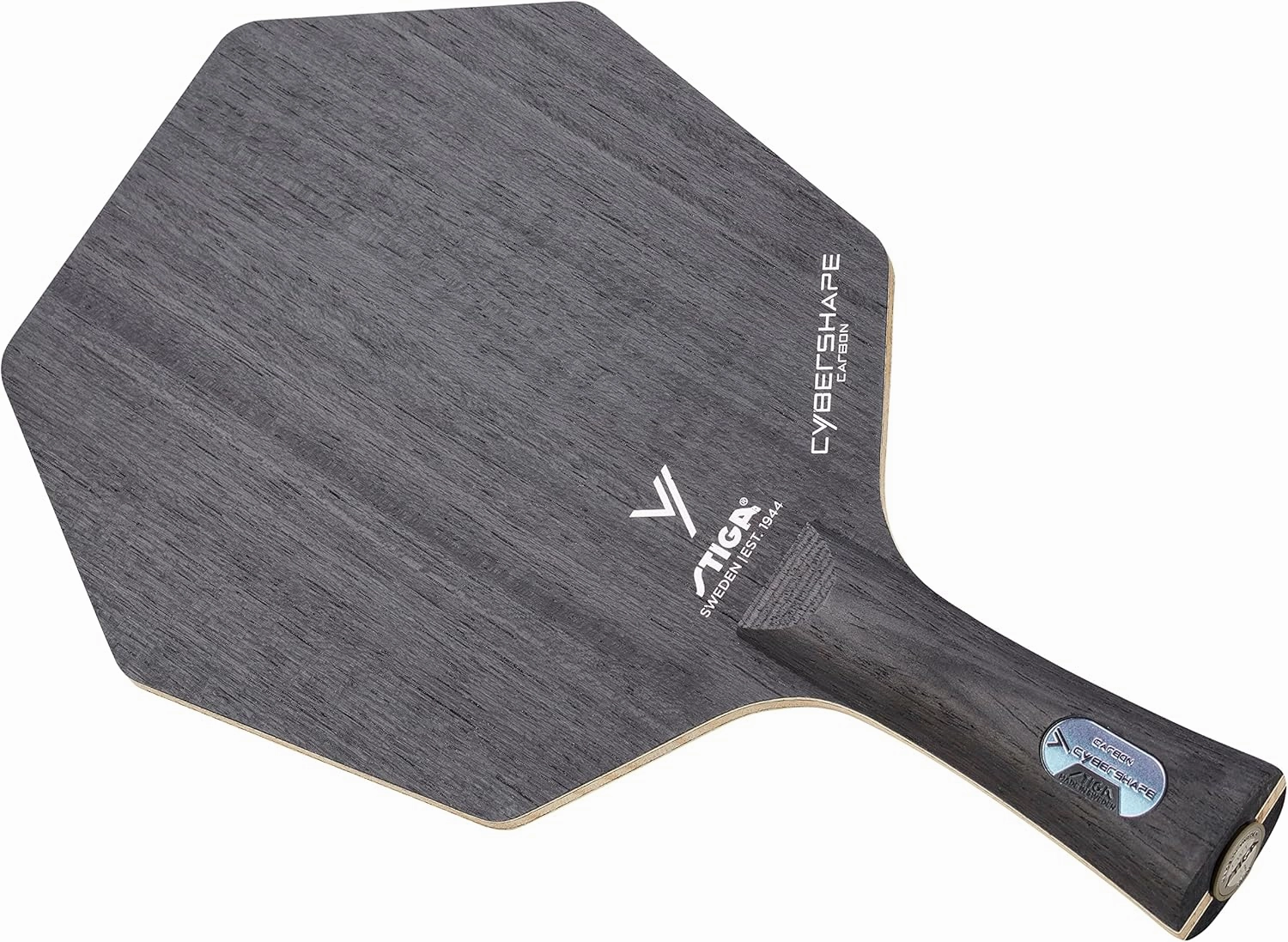 Stiga Cybershape Carbon CWT Table Tennis Blade with Custom Weight Technology I Superior Control, Enhanced Grip for Offensive Play