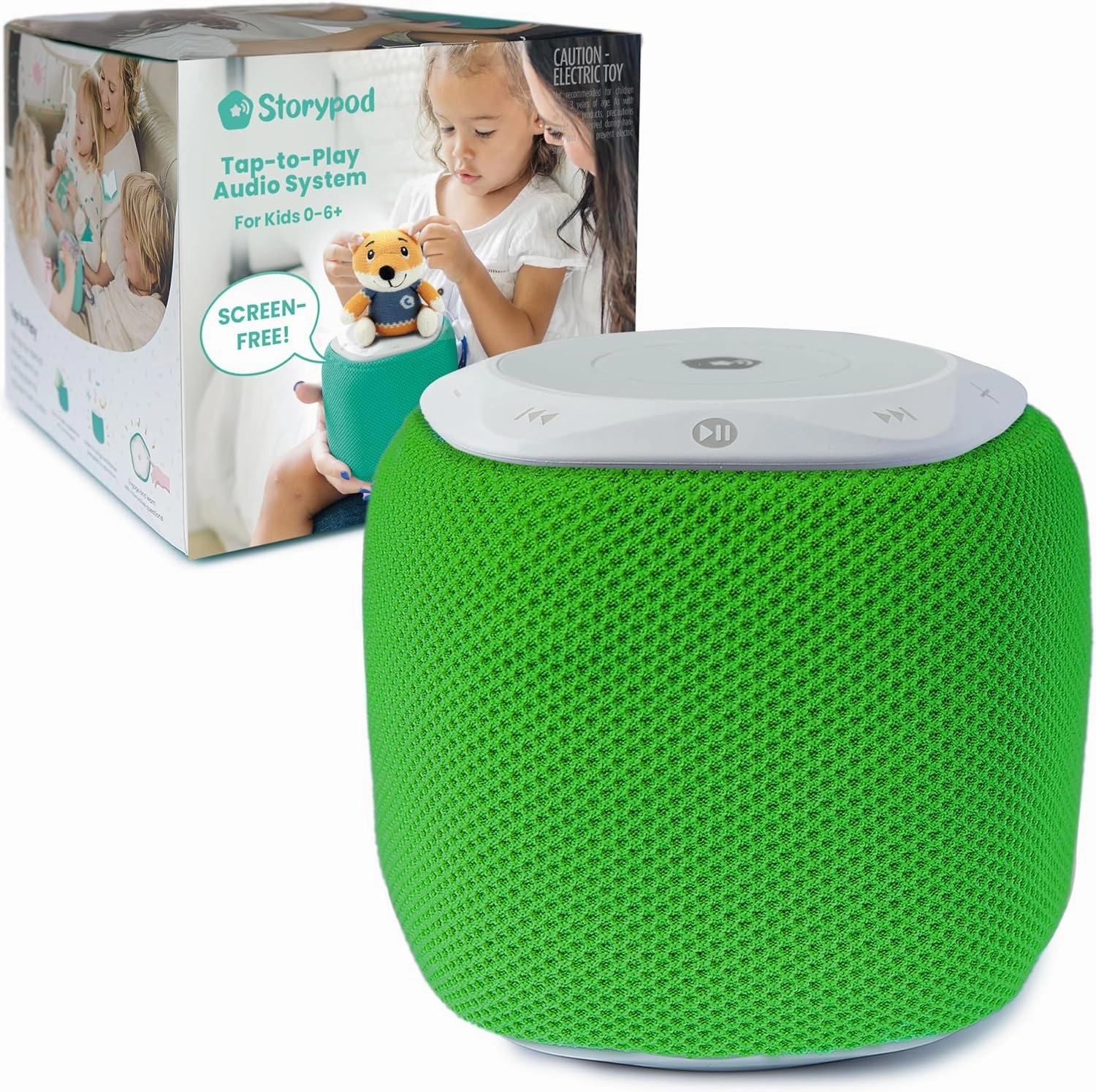 Storypod The Learning-First Audio Play System | Starter Set | Interactive Educational Toy & Storyteller | Boys & Girls | Young Kids | Toddlers & Preschoolers (The Storypod - Green)