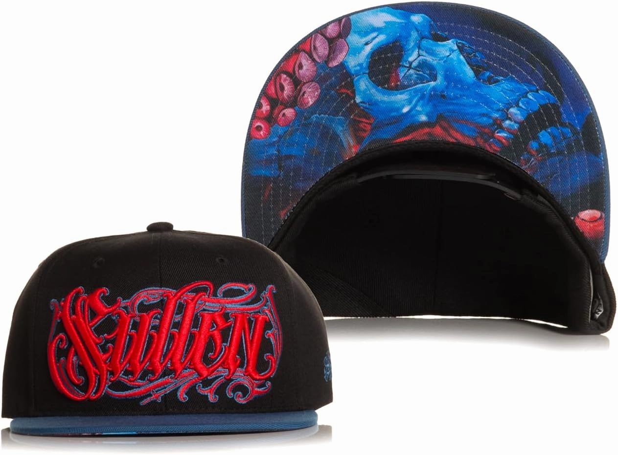 Sullen Govejek Tattoo Lifestyle Graphic Snapback Adjustable Hat Black