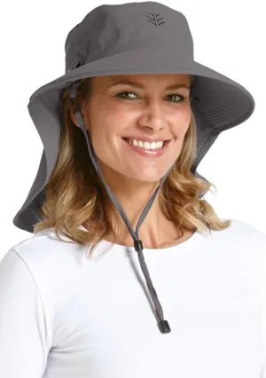 Sun Hat with Fold-Away Neck Drape & Clip-On Face Mask- UPF50  Sun Protection - Ideal for Fishing - Stevie - Unisex (One Size)