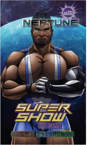 Supershow Cosmic Crusader: Neptune - Wrestling Card and Dice Game. SRG Structure Deck. Ages 12 , 2-6 Players, 10 Min Game Play (SRG41300)