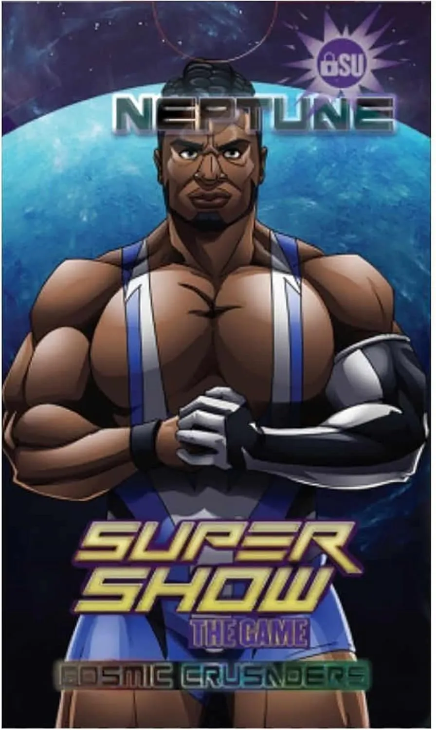 Supershow Cosmic Crusader: Neptune - Wrestling Card and Dice Game. SRG Structure Deck. Ages 12 , 2-6 Players, 10 Min Game Play (SRG41300)