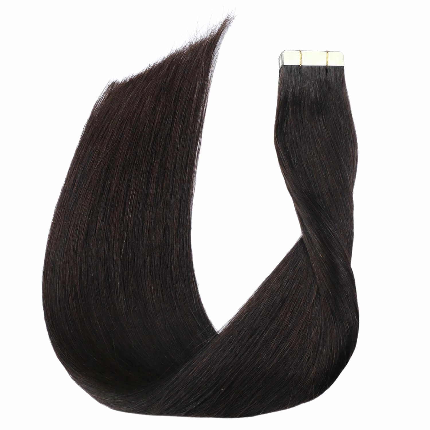 SURNEL Tape in Hair Extensions Double Drawn Hair Extensions Tape in Human Hair Color 1B Off Black Remy Tape in Hair Extensions Human Hair 20 inch 20pcs 50g(#1B-20)
