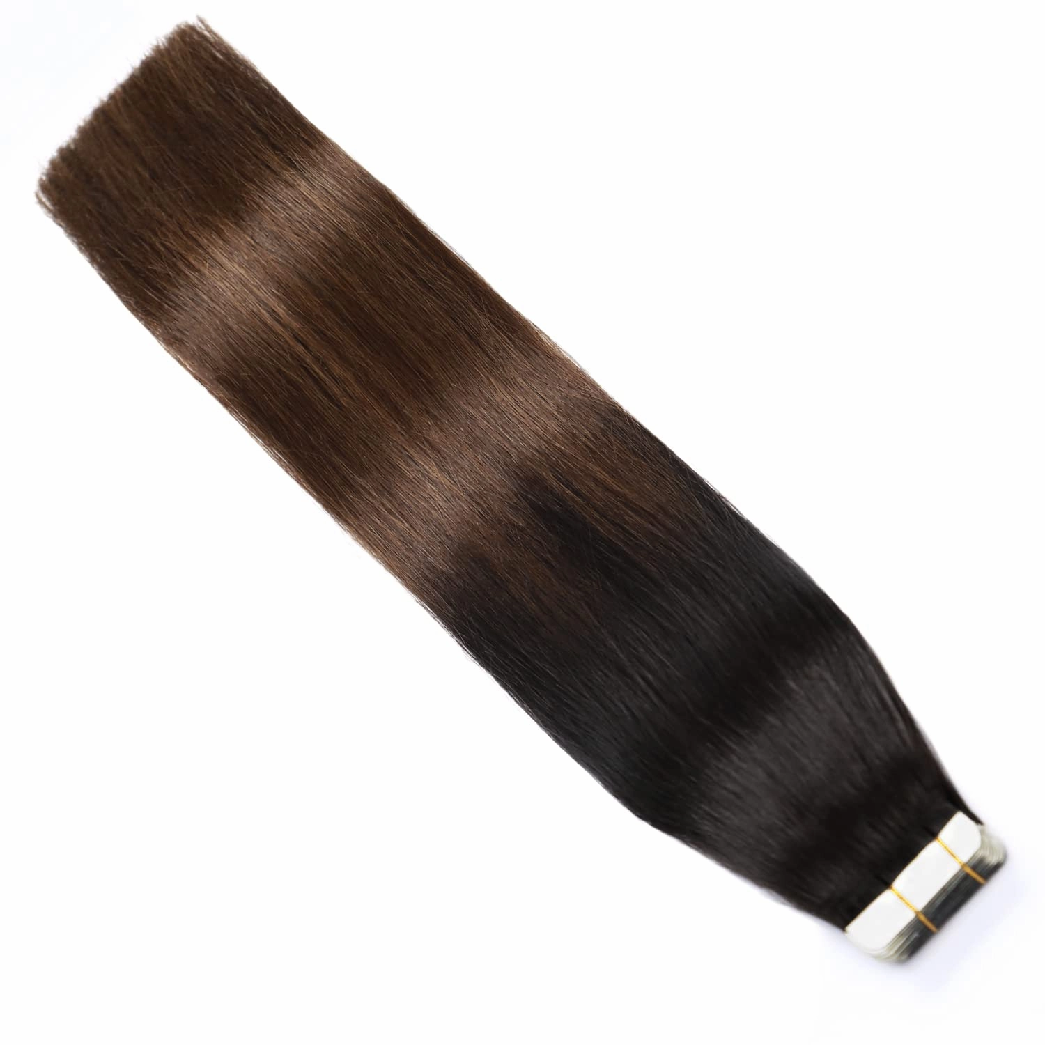 SURNEL Tape in Hair Extensions Ombre Color 1B Off Black Fading To 4 Middle Brown Remy Human Hair Tape in 20 inch 20pcs 50g(#1BT4-20)