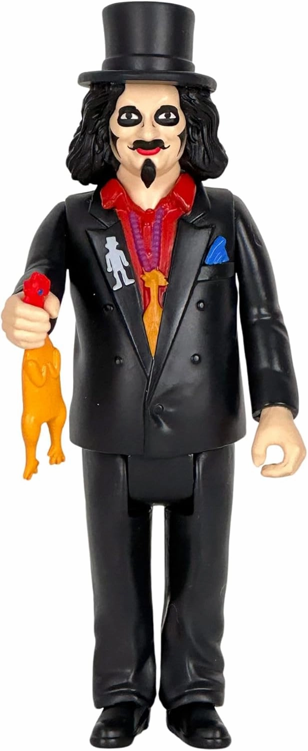 Svengoolie Retro-Style 3.75-Inch Action Figure for Adults with Rubber Chicken | 5 Points Articulation
