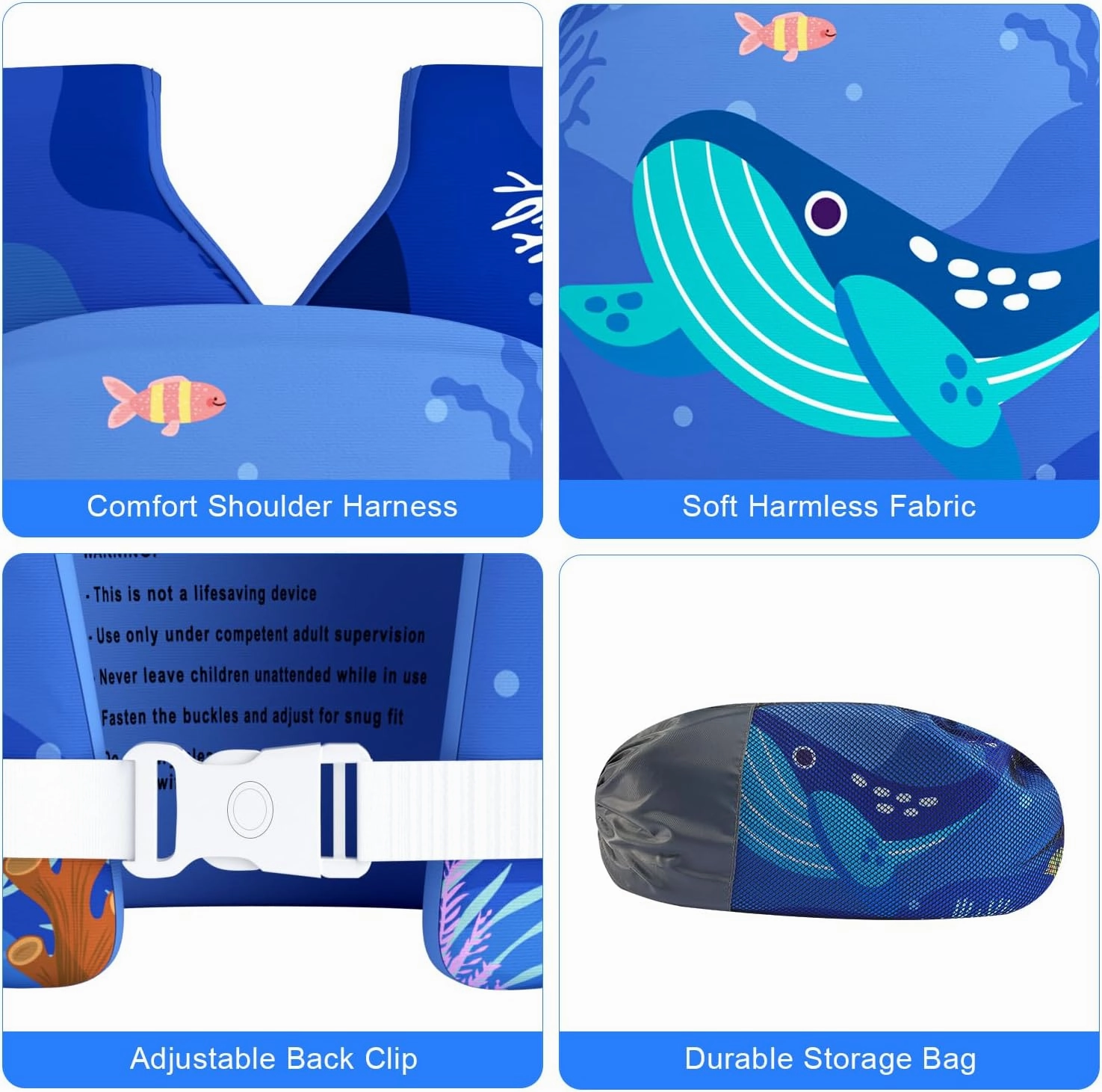 Swim Vest for Toddler, Suit for Kids 28-70 lbs, Floaties for Boys and Girls Swimming Aid, Training, Suit for Infant/Toddler/Children