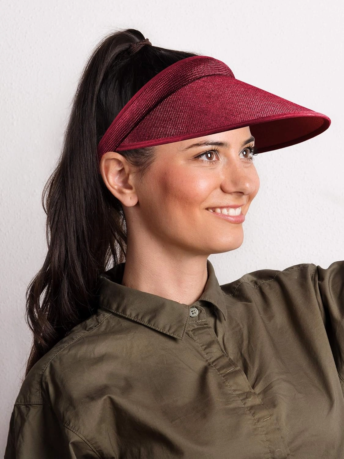 Syhood 3 Pieces Sun Visor Hats Summer Wide Brim Clip on Beach Adjustable Large Brim Cap Golf Hat for Women