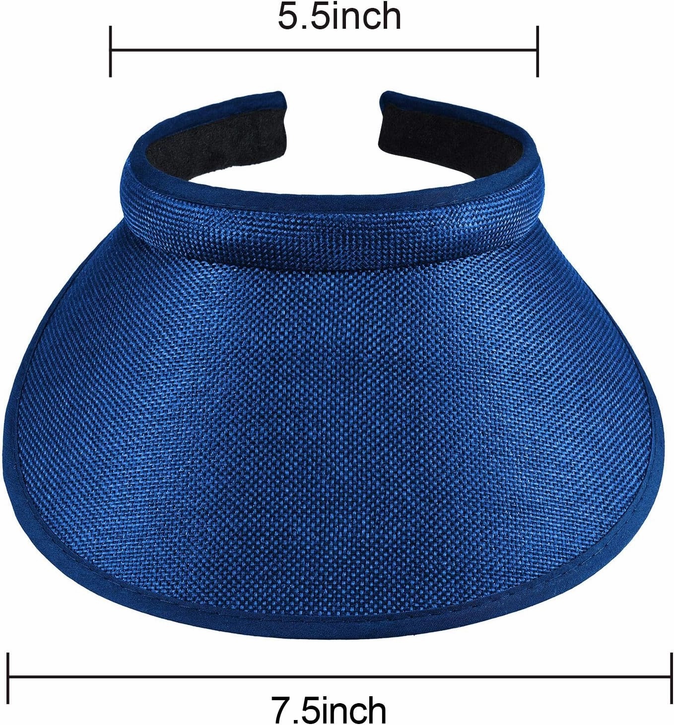 Syhood 3 Pieces Sun Visor Hats Summer Wide Brim Clip on Beach Adjustable Large Brim Cap Golf Hat for Women