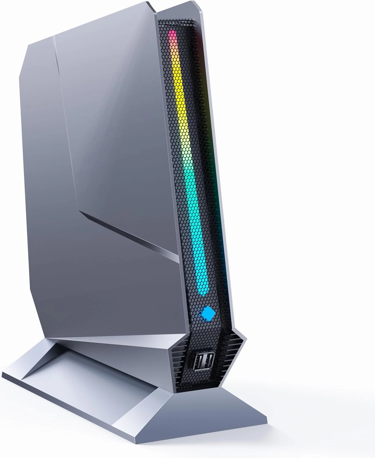 T1 Mini Gaming PC Core i9-12900H/RTX 3050Ti 8GB GDDR6, Mini Desktop Gaming Computer(14C/20T,Up to 5.0GHz) 32GB DDR4,1TB PCIe 4.0 SSD/RGB Lights/WiFi 6E/BT 5.3/2x HDMI 2.0/4K@60Hz/Win11 Pro