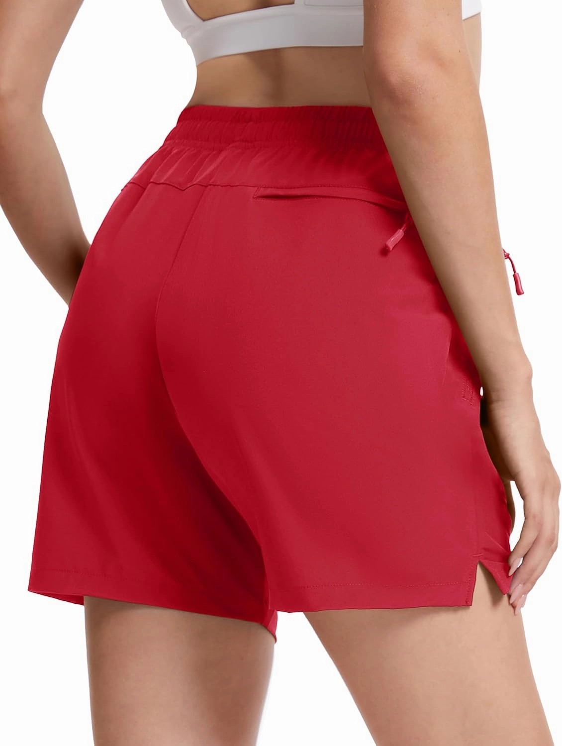 TACVASEN Women's 5'' Hiking Shorts Quick Dry Golf Lightweight UPF50  Athletic Shorts Summer Water Resistant Zipper Pockets