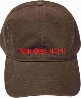 Takeuchi Hat 2224 - Embroidered Adjustable Construction Equipment Cap