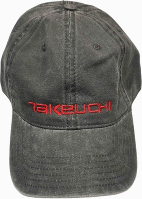 Takeuchi Hat 2224 - Embroidered Adjustable Construction Equipment Cap
