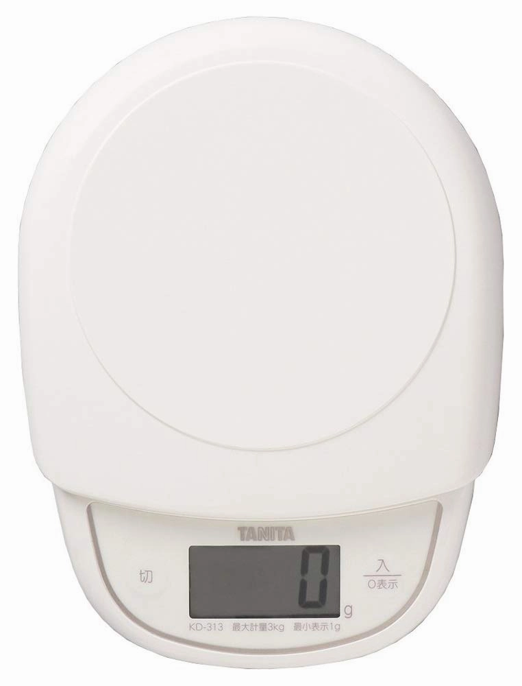 Tanita KD-313 IV Cooking Scale, Kitchen Scale, Cooking, Made in Japan, Digital, 6.6 lbs (3 kg), 0.4 oz (1 g) Unit, Ivory