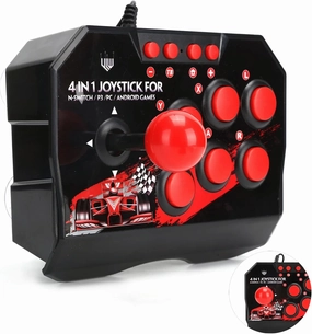 Tbest Pc Joystick,DIY Stick Joystick Accessories for pc Games Fight Sticks p ms Game Controller USB 4 in 1 saitek Controle[Video Game]