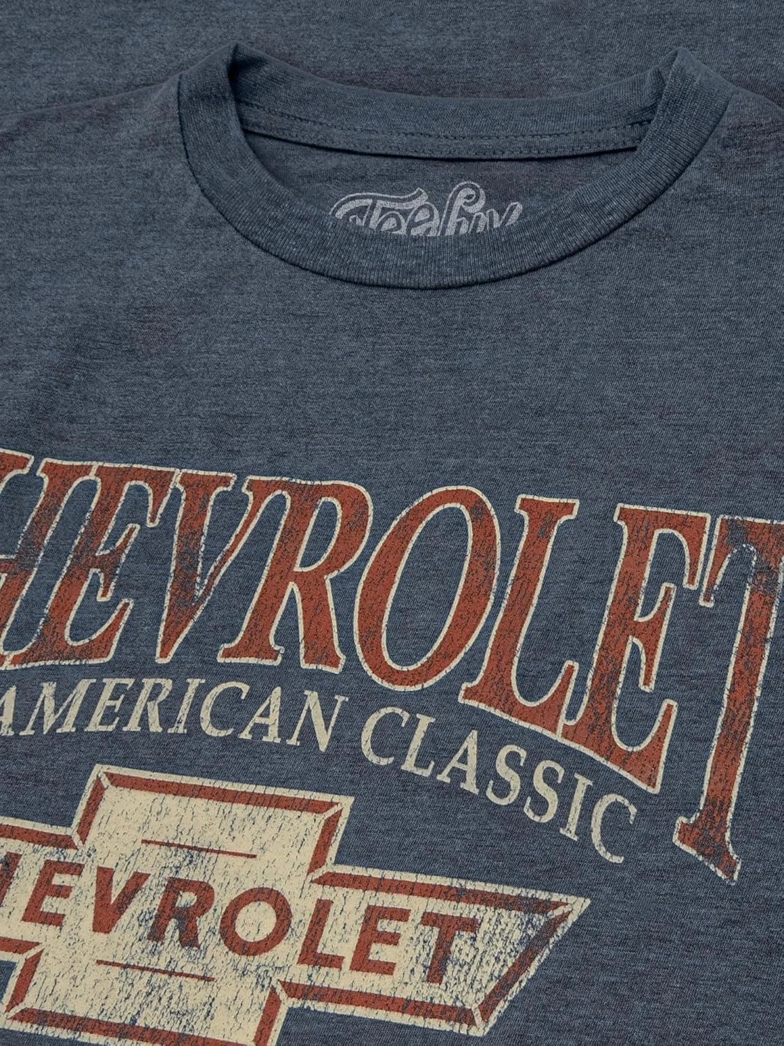 Tee Luv Men's Chevrolet an American Classic T-Shirt - Chevy 1911 Car Logo Shirt