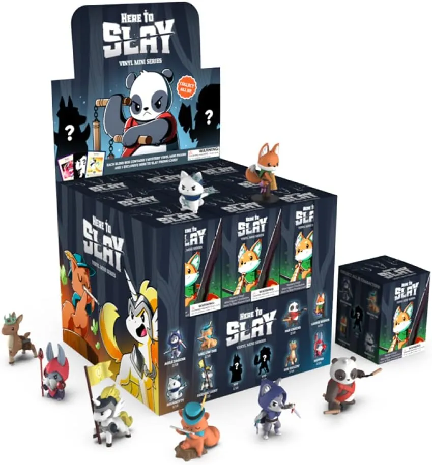 TeeTurtle Unstable Games - Here to Slay: Vinyl Mini Series Blind Box - Includes mystery vinyl figure toy and exclusive holographic promo card