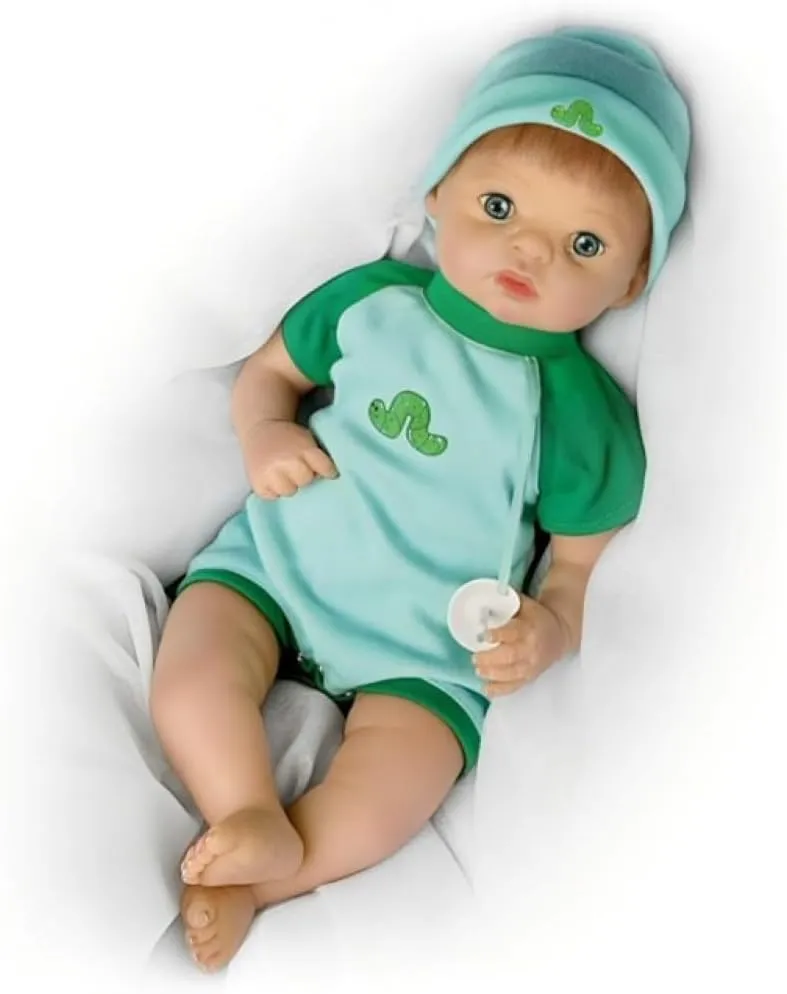 The Ashton-Drake Galleries Benny The Living Baby Lifelike So Truly Real® Interactive Baby Boy Collectible Doll Kicks His Feet and Makes Baby Noises Soft RealTouch® Vinyl Skin by Cheryl Hill 16-Inches