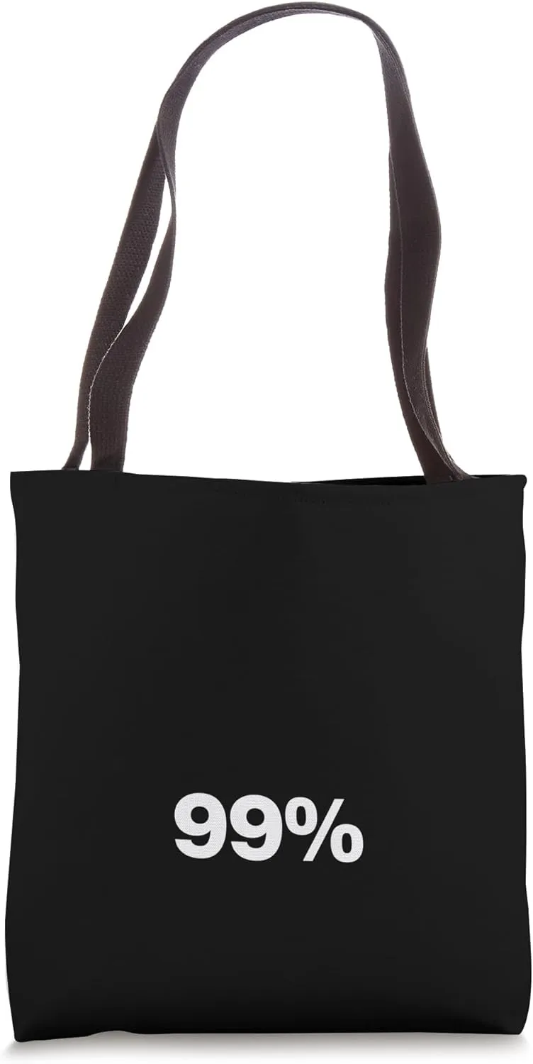 The number 99% | A simple design that says 99% Tote Bag