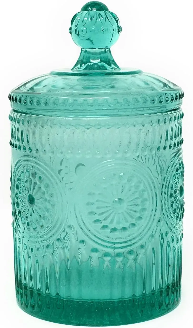The Pioneer Woman Adeline Teal Mini Storage Jar 3.5 x 6.25