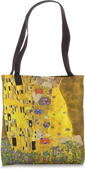 The Lovers Kiss Fine Art Acrylic Painting Tote Bag