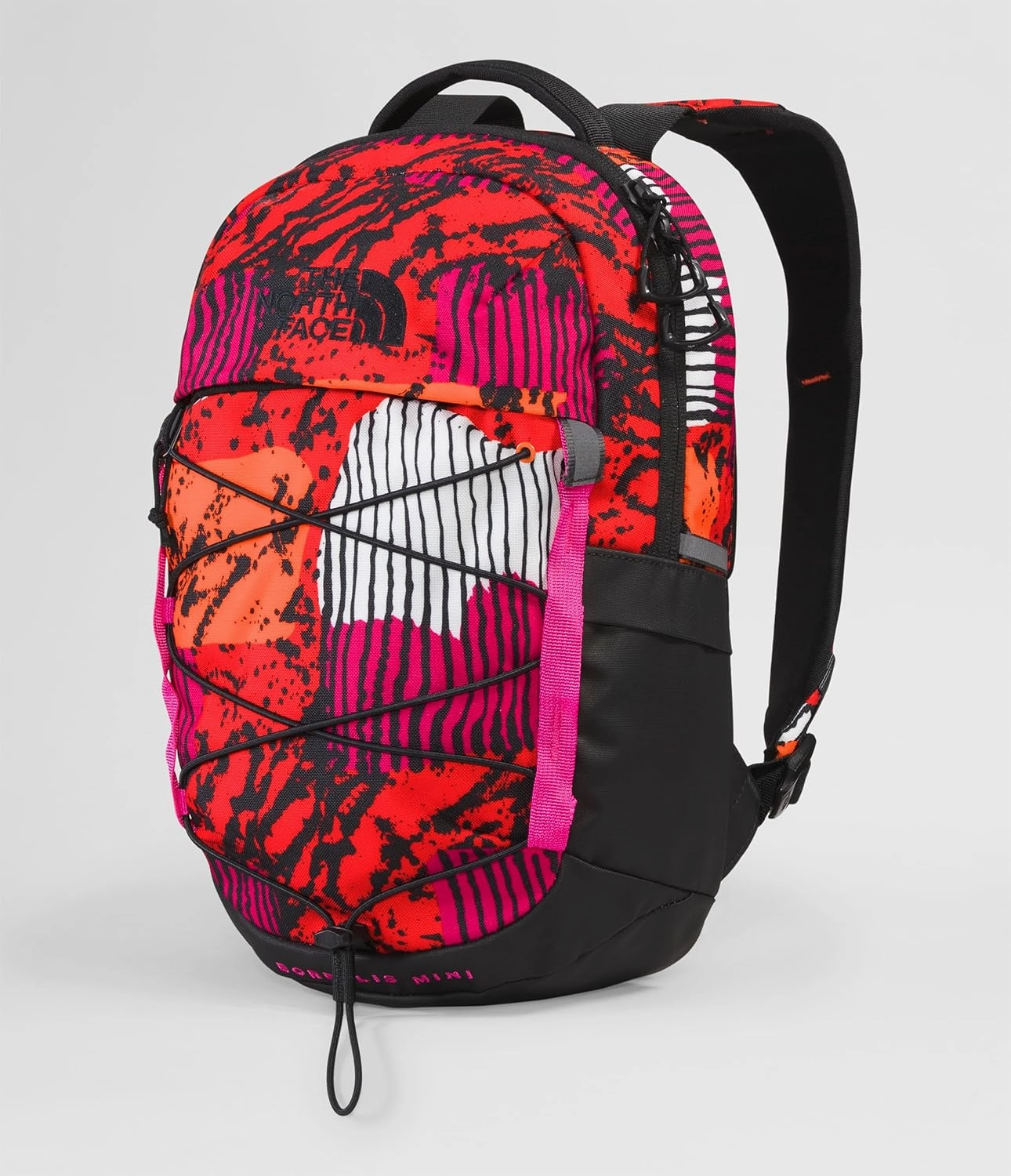 THE NORTH FACE 10L Mini Borealis Everyday Backpack, Fiery Red Abstract Yosemite Print/TNF Black/Mr. Pink, One Size