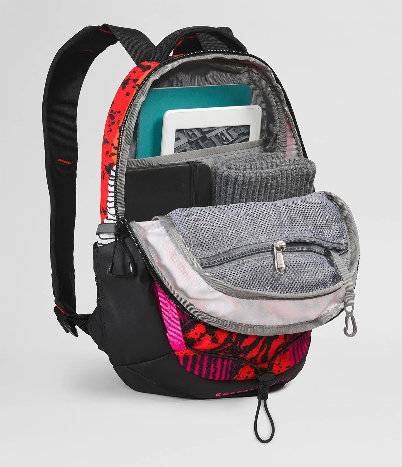 THE NORTH FACE 10L Mini Borealis Everyday Backpack, Fiery Red Abstract Yosemite Print/TNF Black/Mr. Pink, One Size