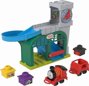 Thomas & Friends Toddler Toy My First Knapford Station Train Playset with Stack & Wobble Cargo for Kids Ages 18  Months