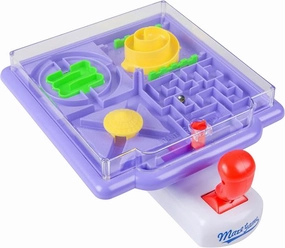 Tilt Maze Game, 4 in 1 Mazes with Tilting Joystick - Bonus 'I'm a Gamieac' Challenge - Super Fun Puzzle Labyrinth Maze Game for Kids and Adults - Educative Toy for Focus and Motor Skills
