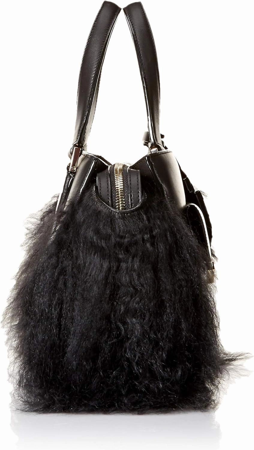 Time's Arrow Women's Chloe Mini Tote with Fur Bowery Black