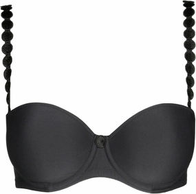 Tom Strapless T-Shirt Bra 34B, Charcoal