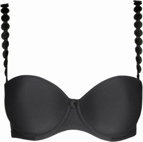 Tom Strapless T-Shirt Bra 34D, Charcoal