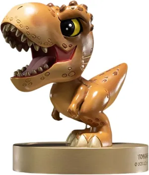 TONGSHIFU Mini Dinosaur Model Brass T-Rex Mosasaur Velociraptor Figure Statue GK Decor Gift for Adult (Tyrannosaurus rex)