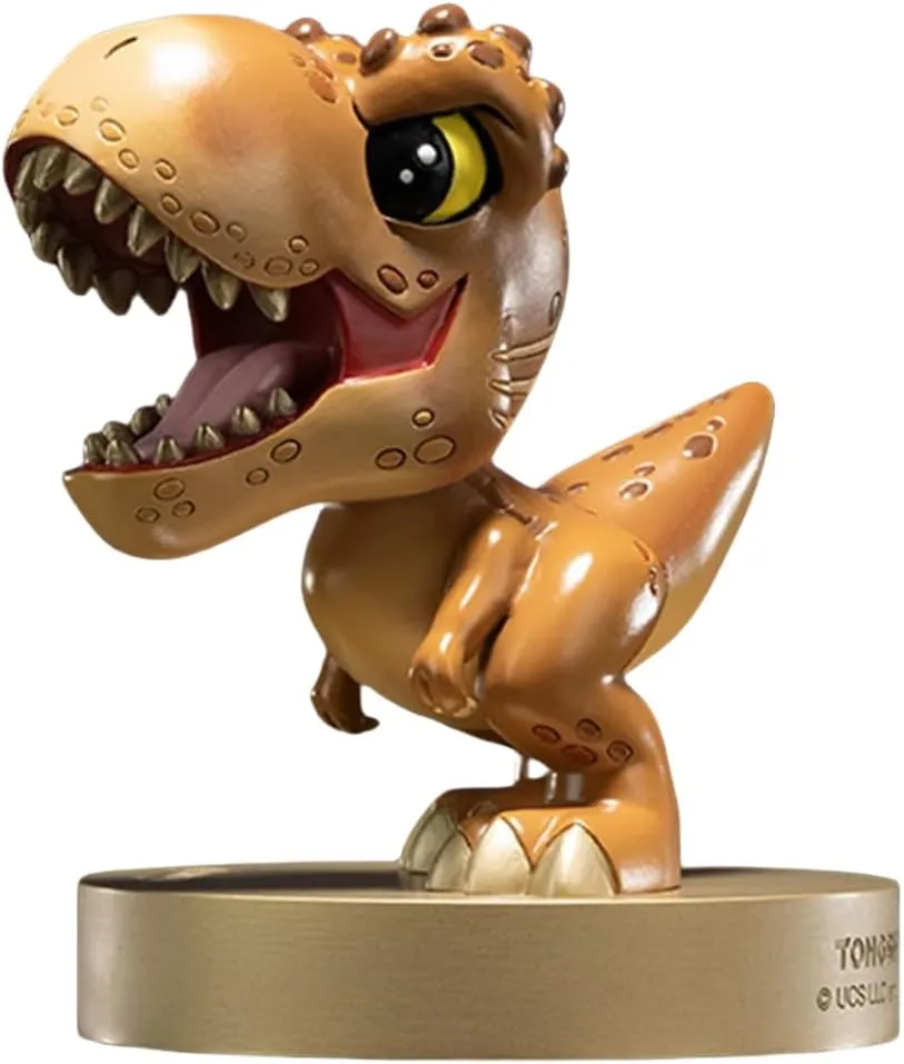 TONGSHIFU Mini Dinosaur Model Brass T-Rex Mosasaur Velociraptor Figure Statue GK Decor Gift for Adult (Tyrannosaurus rex)
