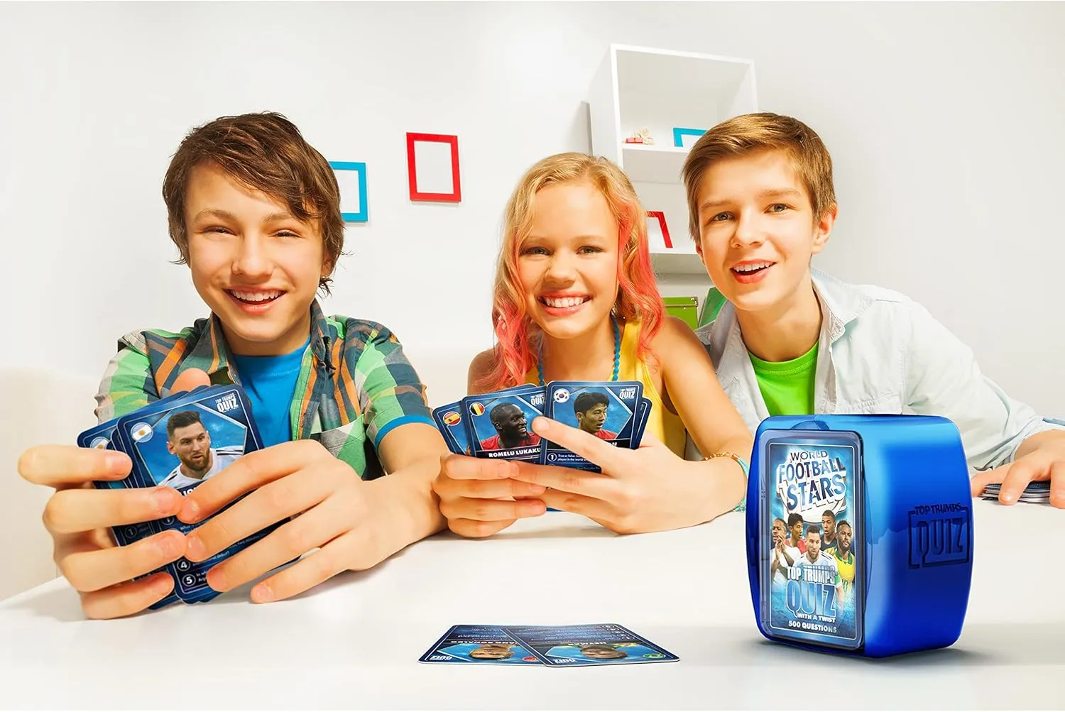 Top Trumps Soccer Trivia Game: Quiz Games - Trivia Quiz - Kids Games - Great Travel Games and Road Trip Games - Trivia Outdoor Games- Family Games for Kids and Adults 2  Players