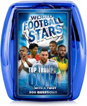 Top Trumps Soccer Trivia Game: Quiz Games - Trivia Quiz - Kids Games - Great Travel Games and Road Trip Games - Trivia Outdoor Games- Family Games for Kids and Adults 2  Players