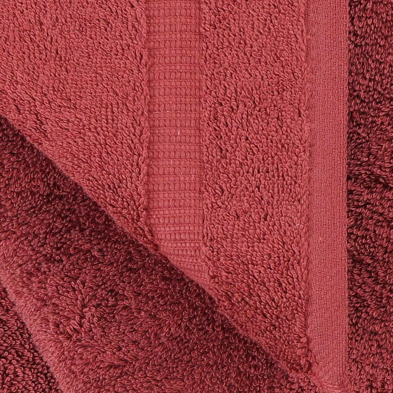 Towel Bazaar Premium Cotton Super Soft and Absorbent Turkish Towels (4-Piece, 30x60 Inches Extra Large Bath Towels, Cranberry)