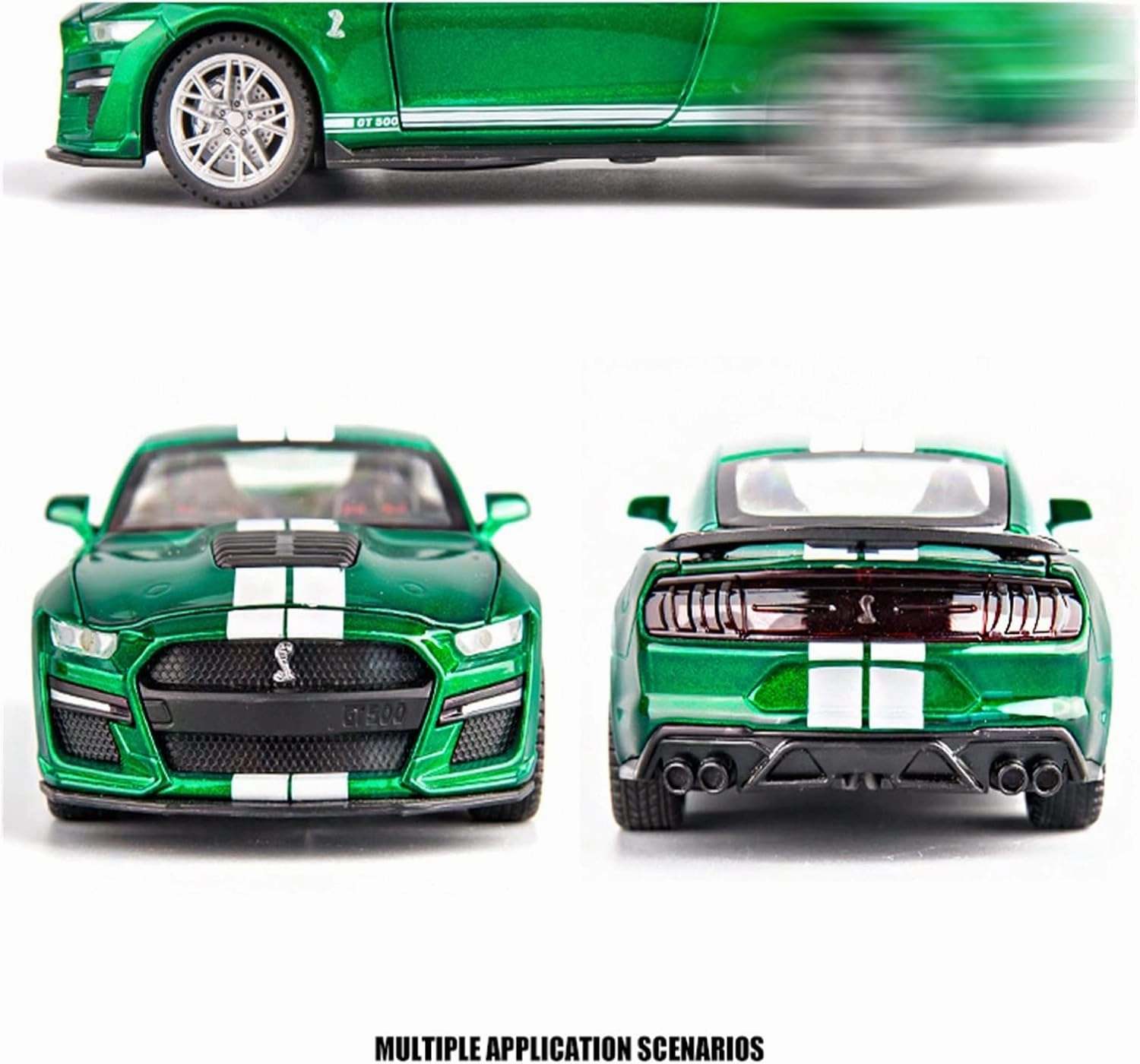 Toy car Model 1:32 for Ford Mustang Shelby GT500 Alloy Car Model Diecasts Toy Sound and Light Collection Gift (Color : F6)