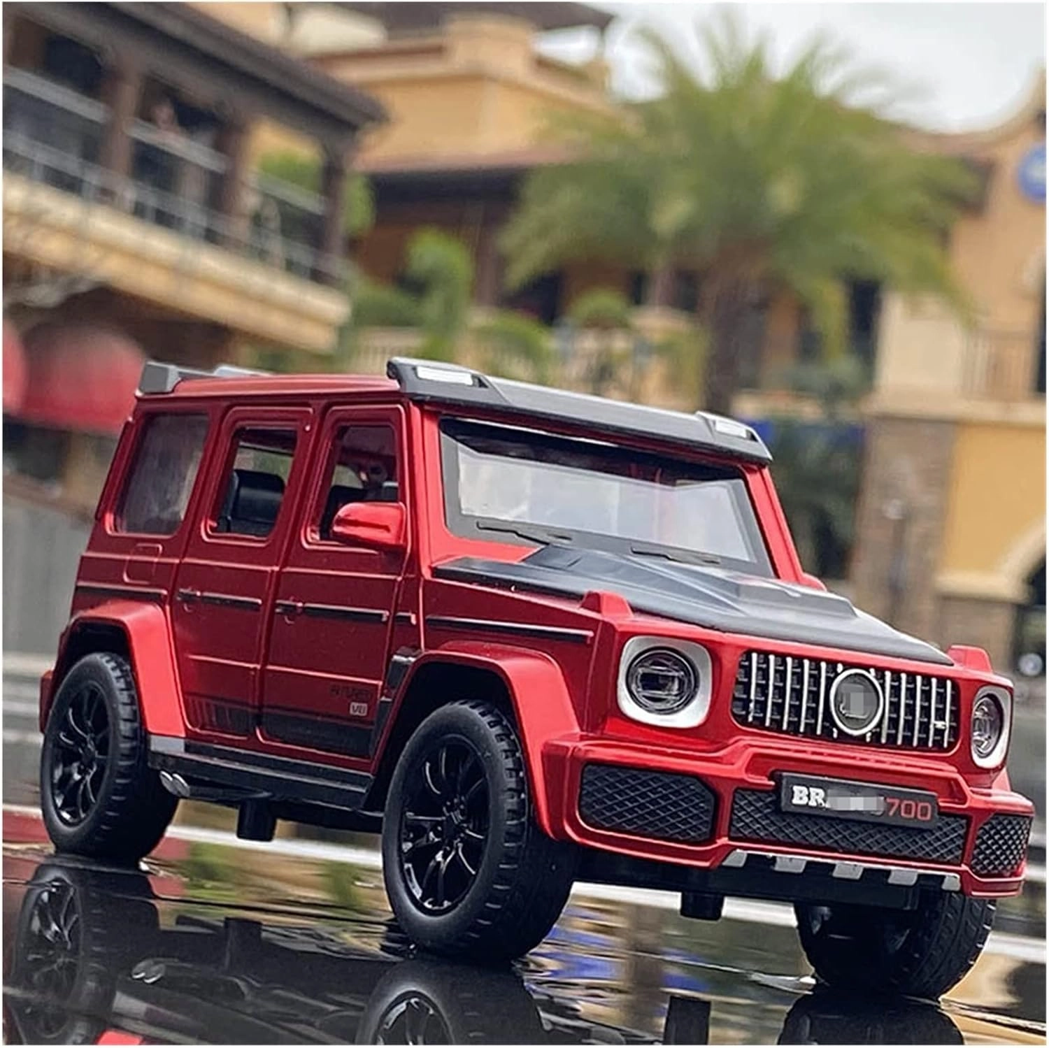 Toy car Model 1/32 for G700 G65 SUV Alloy Car Model Diecast Toy Off-Road with Sound Light Childrens Gift (Color : Red)