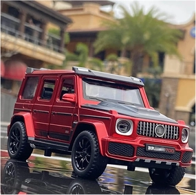 Toy car Model 1/32 for G700 G65 SUV Alloy Car Model Diecast Toy Off-Road with Sound Light Childrens Gift (Color : Red)