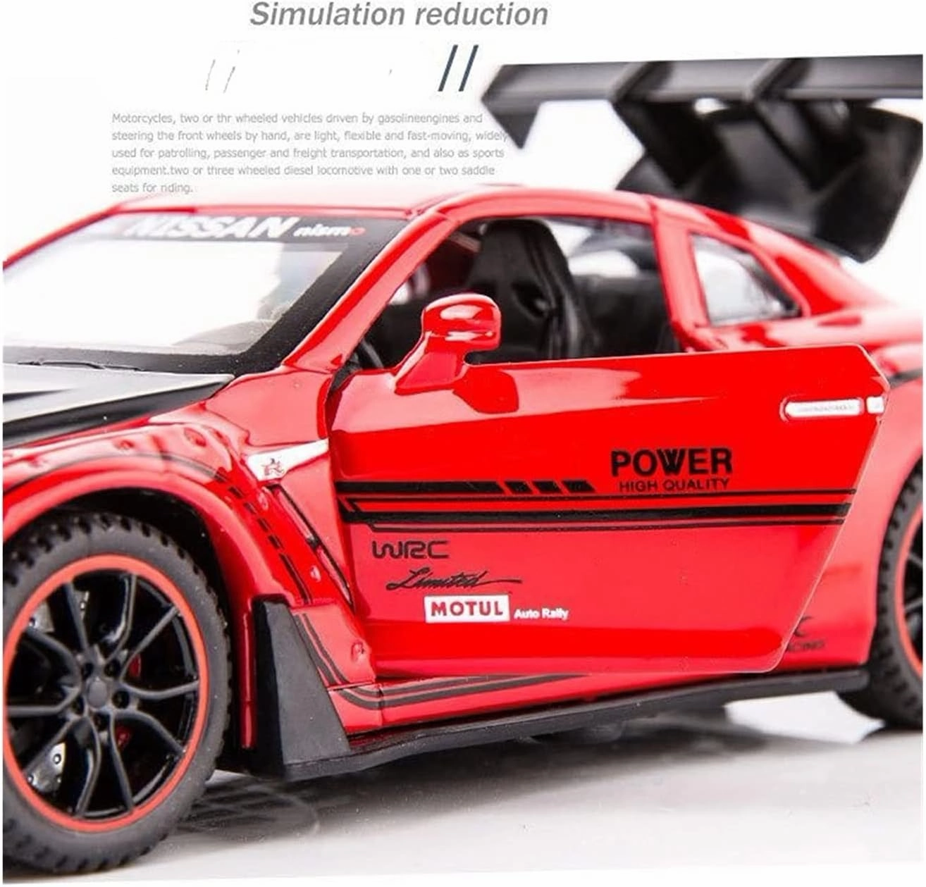 Toy car Model 1/32 for Nissan GT-R R35 Racing Car Model Diecast Toys Children Boys Collection Sound Light (Color : White)