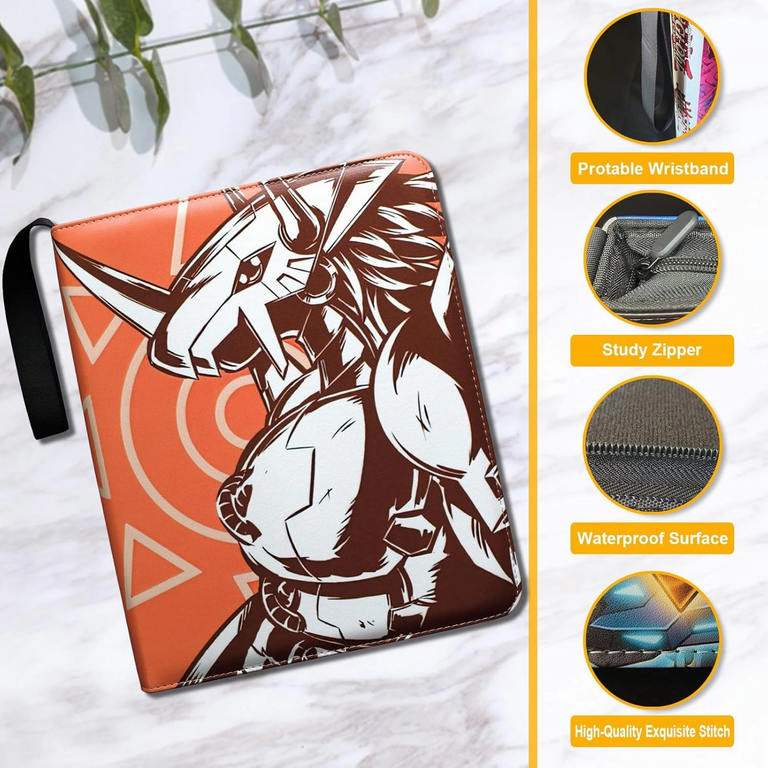Trading Card Binder, Fits 900 Cards Card Collector Album Holder,with 50 Removable Sleeves Toys Gifts for Boys Girls