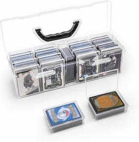 Trading Card Storage Box Set of 14, Plastic Card Box Large for 1000  Loose Cards, MTG Card Storage Box Fit for TCG, Magic Commander, Yugioh Cards, Sports card storage box, Playing Card Case